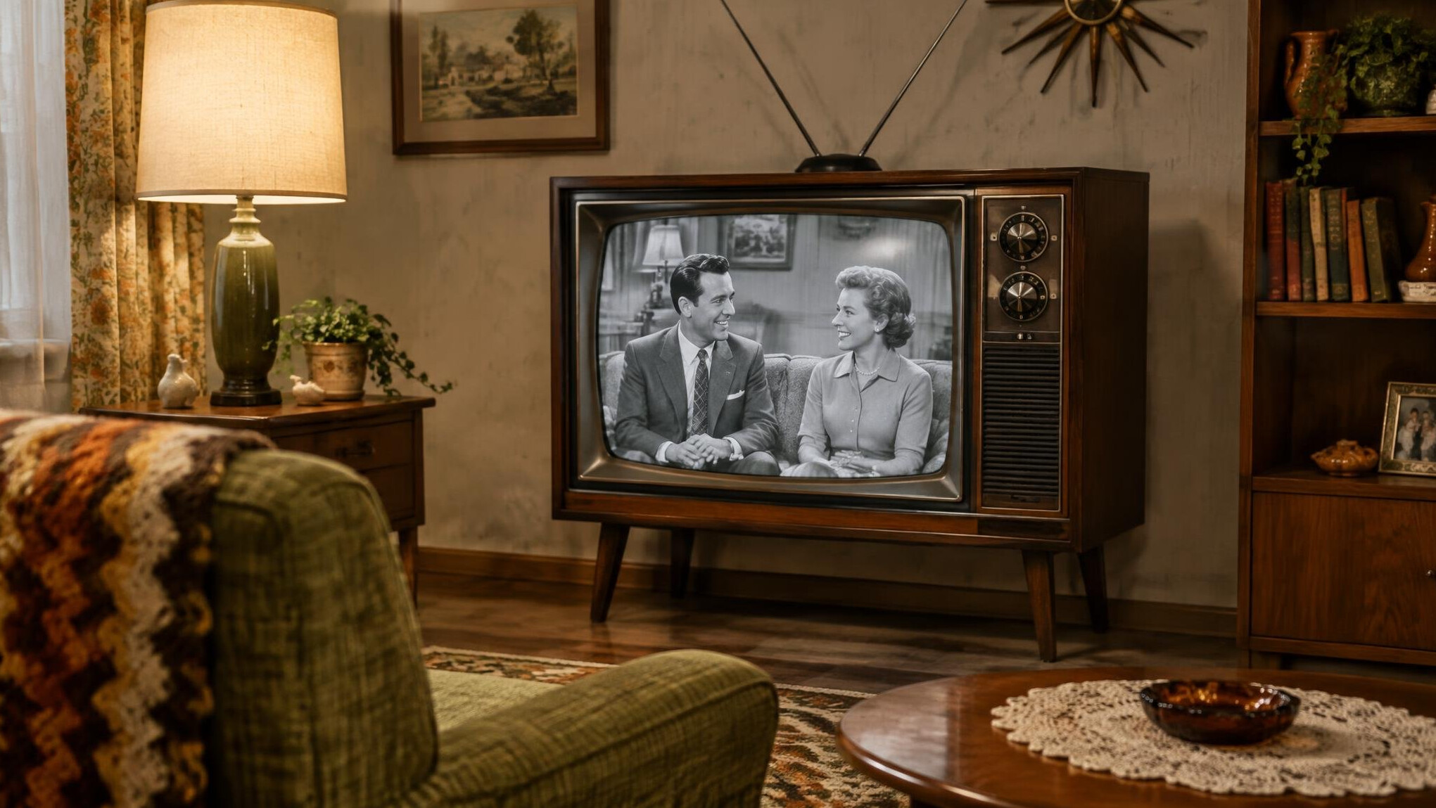 vintage television set